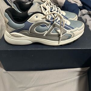 Dior Gray and Blue Athletic Shoes
